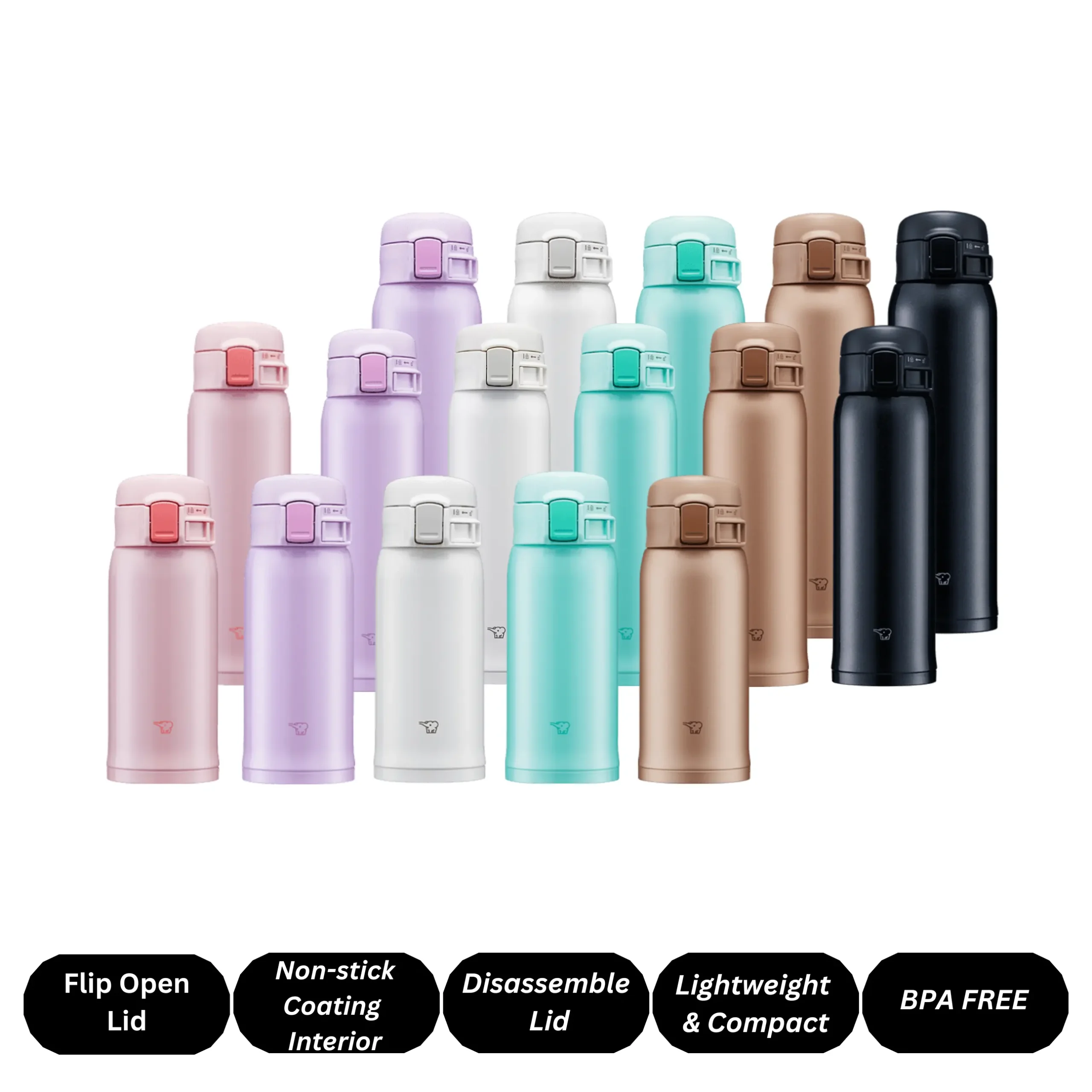 One-Touch Open Vacuum Bottle 360 / 480 / 600 ml, SM-SR