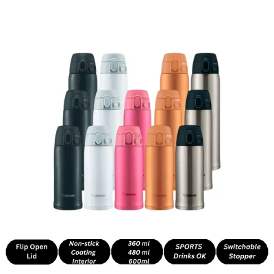 One-Touch Open Vacuum Insulated Bottle 360 / 480 / 600 ml, SM-TA