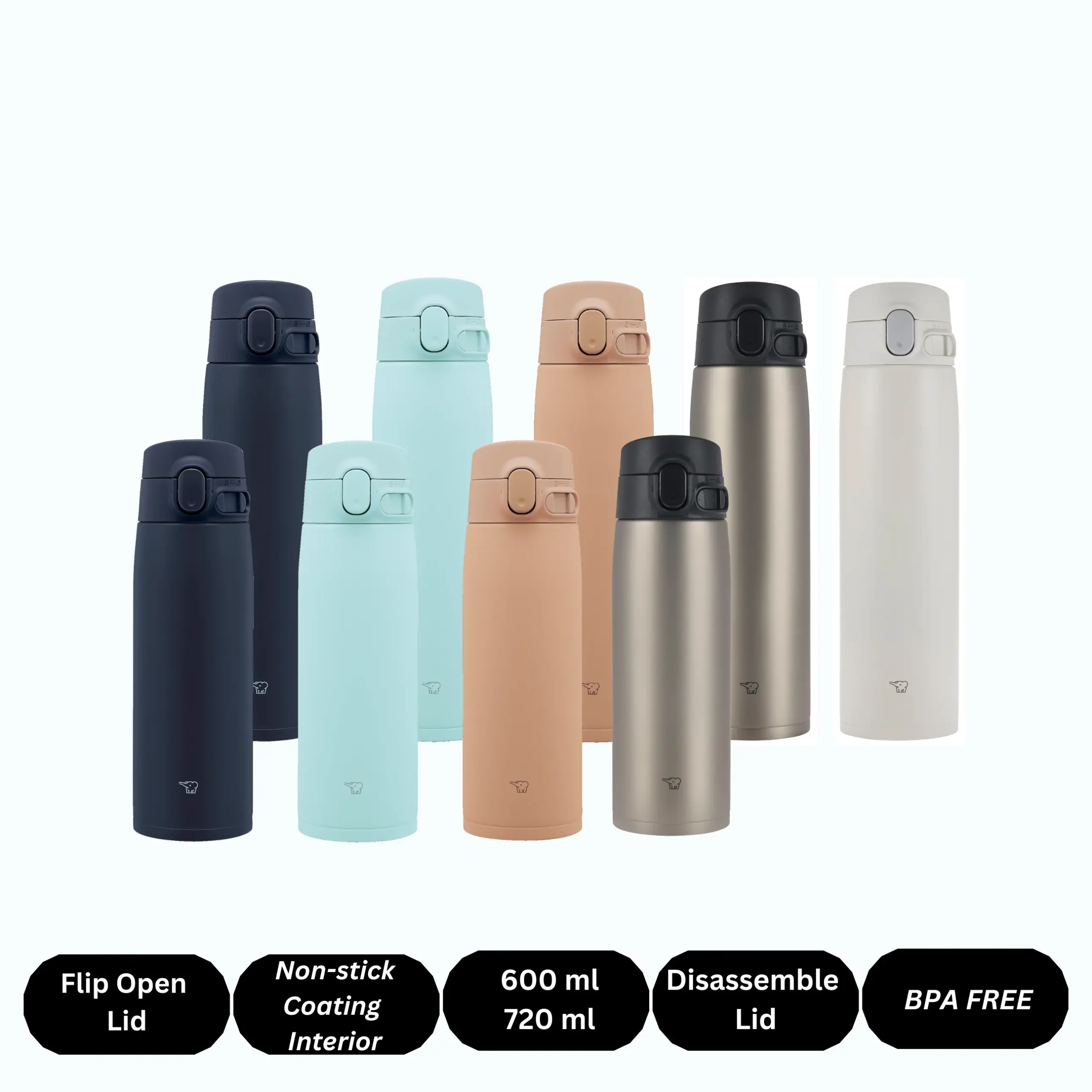 One-Touch Open Vacuum Insulated Bottle 600 / 720 ml, SM-VA